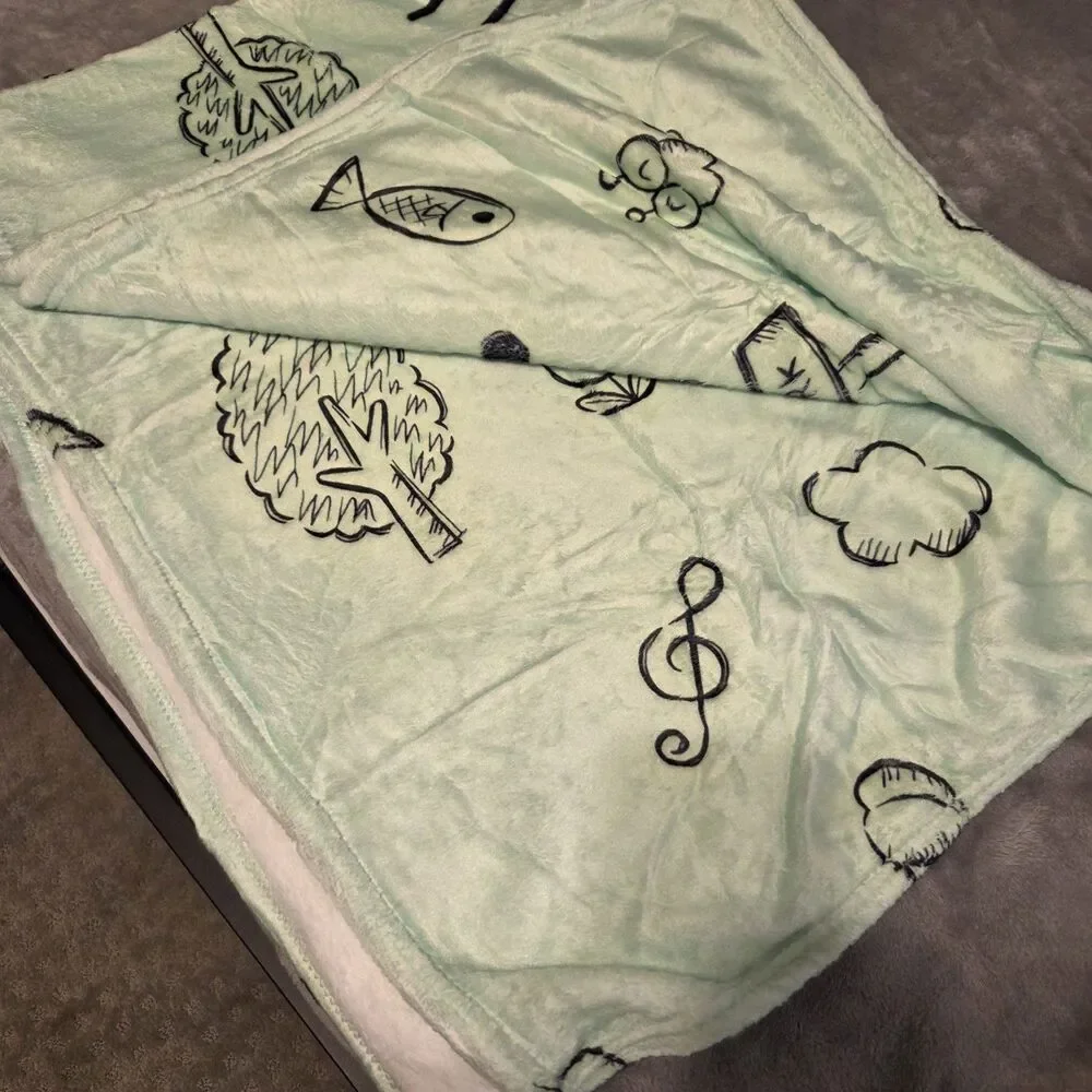 Sanrio Keroppi Throw Blanket New 38x52
